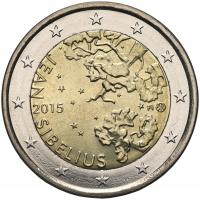 Finlandia, 2 euro 2015, Jean Sibelius, Kapsel