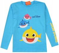 BABY SHARK BLUZKA bawełna DŁUGI RĘKAW bluzeczka t-shirt licencja 110 E37T
