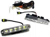 ŚWIATŁA DO JAZDY DZIENNEJ 5 LED 10W SKOŚNE 12V 24V