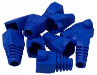 OSŁONKI OSŁONA GUMOWA ODGIĘTKA DO WTYKU RJ45 10szt NIEBIESKIE