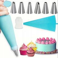 Rękaw worek silikonowy do dekoracji tortów i ciast Tylki 6szt wielorazowy