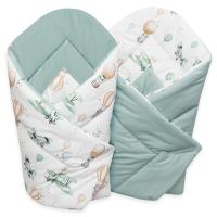 BECIK ДЕТСКИЙ РОЖОК ХЛОПОК ДВУСТОРОННИЙ УЗОРЫ!