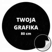 PERSONALIZOWANA OKRĄGŁA MATERIAŁOWA MATA RPG Z TWOJĄ GRAFIKĄ 80 CM