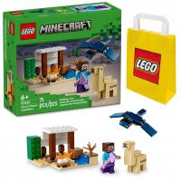 LEGO MINECRAFT 21251 ПУСТЫННАЯ ЭКСПЕДИЦИЯ СТИВИ НОВЫЙ ДЛЯ ПОДАРОЧНОЙ СУМКИ