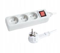 Listwa zasilająca Hama Standard 1.5m 3 gniazda biały