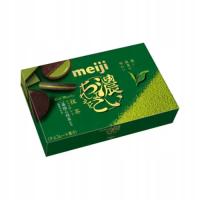 Ciastka JAPOŃSKIE Rich kakaowe o mocnym smaku Matcha Meiji, 99g