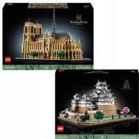 LEGO Architecture 21061 Notre-Dame w Paryżu 21060 Zamek Himeji