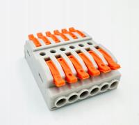 SZYBKOZŁĄCZKA elektryczna kostka złącze złączka jak WAGO dźwignią 32A 6-6