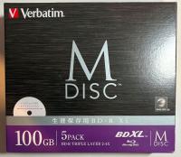 Диск BLU-RAY BD-R M-DISC архивация1шт 100Gb в коробке slim case
