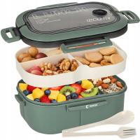 Pojemnik na żywność Lunch Box z przegródkami śniadaniowy 1,2L BPA Free