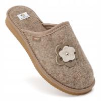 Ciepłe Kapcie Damskie FILCOWE Pantofle Laczki Domowe WEŁNIANE 36-41 PanSzew