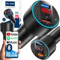 Transmiter samochodowy FM Blow Bluetooth 5.3 + QC3.0 + PD 30W V.2
