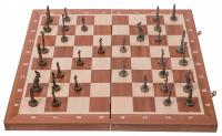 SQUARE - египетские шахматы-красное дерево-металлические фигуры