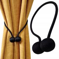 Upięcie zasłon spinka klamra magnes sznurkowa KOLOR CZARNY