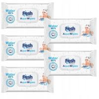 5x60 влажные салфетки Aqua Wipes для детей влажные 99% Чистая вода