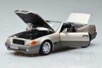 Mercedes 500SL 500 SL R129 Roadster 1989 Smoke Silver Metallic Norev 1:18