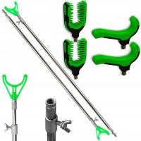 2x PODPÓRKA WĘDKARSKA Świder plus 4x koncówki Method feeder 2 kpl.