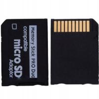 Adapter Micro SD Do PSP PS3 Przejściówka Czytnik Kart Memory Stick Pro Duo