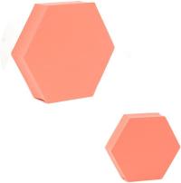 Реквизит для фотосъемки шестигранный розовый пенопластовый куб 2шт