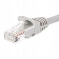NETRACK BZPAT16 Netrack patchcord RJ45, osłonka zalewana, kat. 6 UTP, 1m