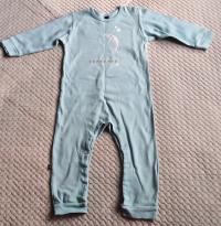 Fabryka Bodziaków śliczny turkusowy pajacyk rampers r. 92