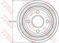 TRW DB4398 Bęben hamulcowy