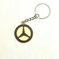 Drewniany brelok MERCEDES – idealny prezent, upominek