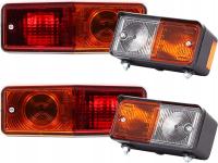 URSUS C-360 Lampa przednia kierunkowskazu LEWA i PRAWA na błotnik MF3 MF4 + 2X LAMPA TYLNA ZESPOLONA L+P C-360 330 MF-255 385 ZETOR MASSEY FERGUSON