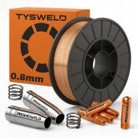 TYSWELD сварочный комплект MIG / MAG провод 0,8 мм 5 кг аксессуары