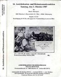 аукционный каталог открыток Meixner 14. Аукцион 1987