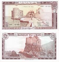 Liban 1983 - 25 Livres - Pick 64 UNC