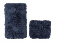 ZESTAW DYWANIKÓW ŁAZIENKOWYCH ANTYPOŚLIZGOWY 2-CZĘŚCIOWY GRANATOWY