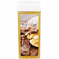 ITALWAX Wosk Miód 100ml do depilacji w rolce bez podrażnień łatwa aplikacja