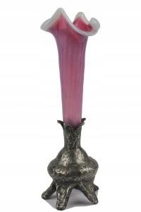Secesja Art Nouveau wazon artystyczny szkło 1900 Antyk Idealny na prezent