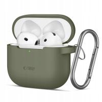 Etui z klapką Tech-protect do Apple AirPods 4 zielony