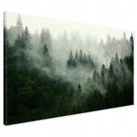 Картина на холсте, Лес в тумане 120х80