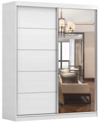 Szafa Przesuwna BELLA 03 180 z lustrem pojemna półki KOLORY PRODUCENT