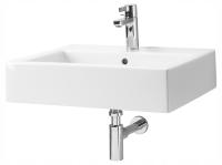 Umywalka 60x46 cm, 1 otwór na baterię, biała