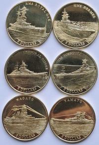NAURU zestaw 6 monet Statkl