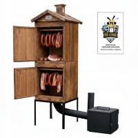 Коптильня деревянная самая большая печь 4XL Садовая новейшая пропитка x2