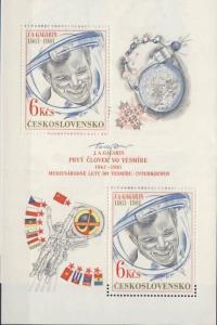 Czechosłowacja CSSR Blok 43 ** KOSMOS - GAGARIN Interkosmos