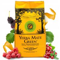 Yerba Mate Green FRUTAS 400g pyszna malina pomarańcza Najlepsza na start