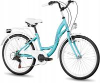 Велосипед 24 для девочки городской на коммуне легкий