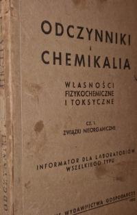 Odczynniki chemikalia Część 1 Związki nieorganiczne 1953 rok