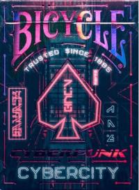 Bicycle Cyberpunk Cybercity Karty Do Gry najpiękniejsza talia roku