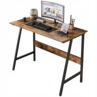 КОМПЬЮТЕРНЫЙ СТОЛ ЛОФТ ПРОМЫШЛЕННЫЕ ШКОЛЬНЫЕ ПРИНАДЛЕЖНОСТИ ДЕРЕВЕНСКИЙ РЕТРО ДЕРЕВО 100 СМ