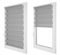 Рулонные шторы День Ночь на заказ с натяжным 55x150 см