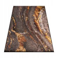 DYWAN SZARY ZŁOTY 200x300 CM DO SALONU SYPIALNI POKOJU ANTYPOŚLIZGOWY BCF