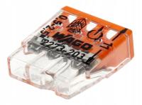 SZYBKO ZŁĄCZKA WAGO 3X0,5-2,5 2273-203 ZŁĄCZKA KABLOWA 100 SZT