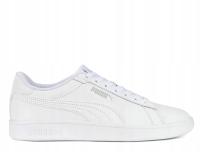 Buty męskie sportowe młodzieżowe trampki białe PUMA SMASH 3.0 392031 02 39
